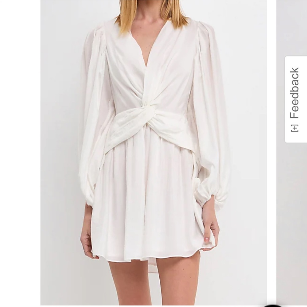 NWT Endless Rose Twist Front Draped Mini Dress